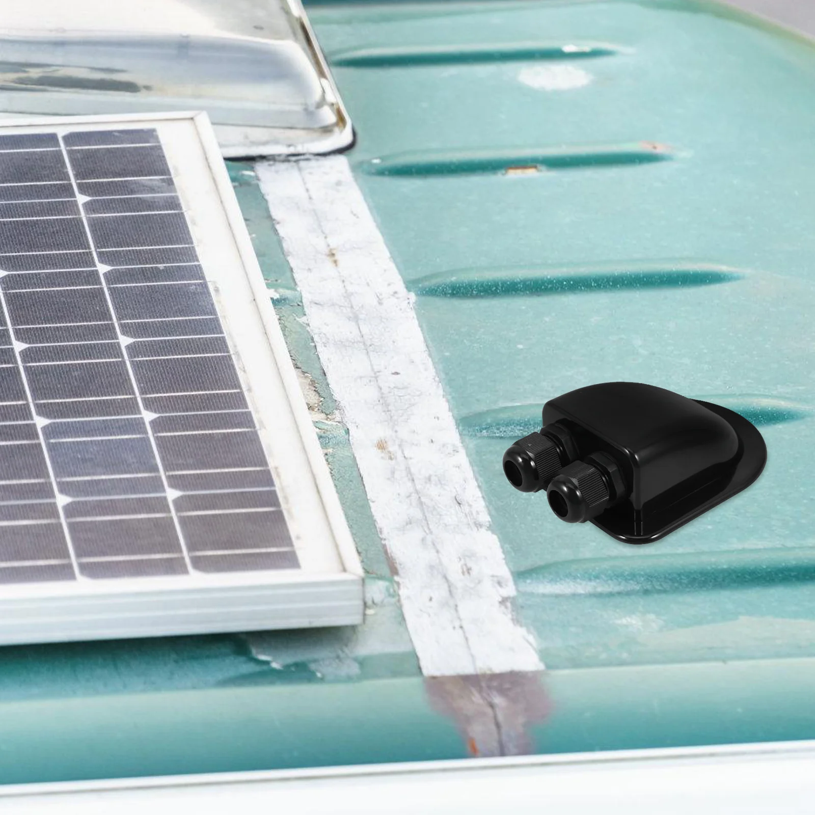 

Солнечный кабельный ввод, двухпроводной вводной ящик, соединительная коробка для крыши, яхты, кемпера, установка солнечной панели, универсальный, легкий