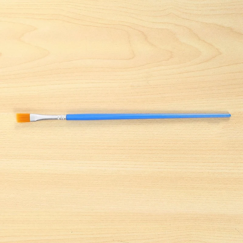 مجموعة فرش الطلاء للأطفال ، شعر مسطح من النيلون ، مجموعات لوحات فنية صغيرة بألوان مائية زيتية ، كميات كبيرة للأطفال ،