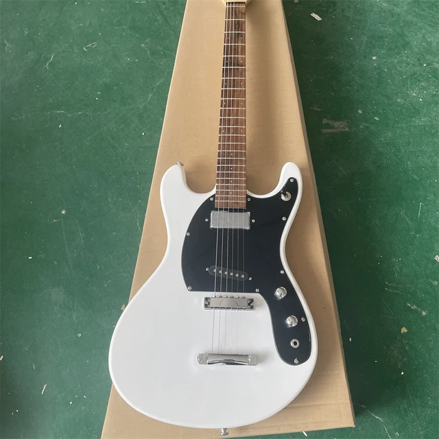 In stock Ventures Johnny Ramone Mosrite Mark II White Electric Guitar  Tune-A-Matic & Stop Tailpiece, Mini Humbucker Neck Pickup - AliExpress 18