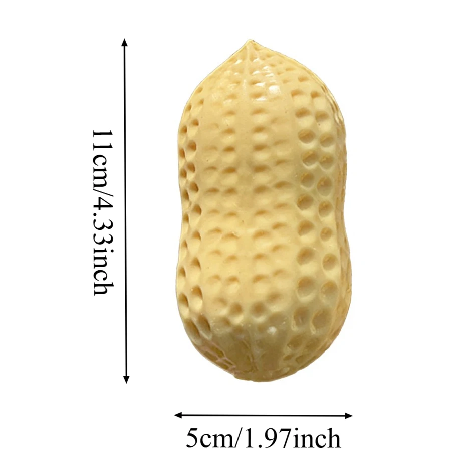 1/2/3PCS Big Size Peanut Squishy Toy Slow Rebound Stress Ball Anxiety Stress Relief Sensory Squeeze Toys for Kids Adults Gifts
