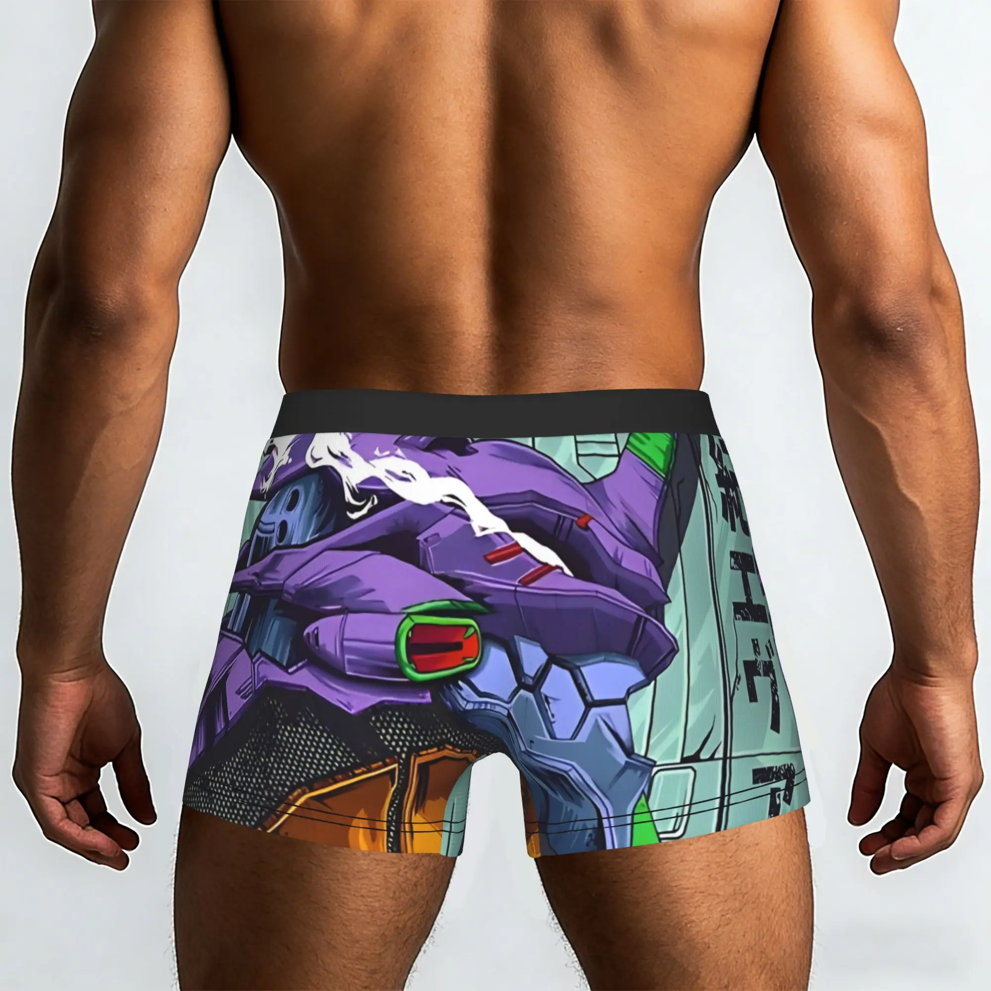 Evangelion   EVA 01  Bandai EVA Underpants Breathbale Panties Man Underwear Comfortable Shorts Boxer Briefs