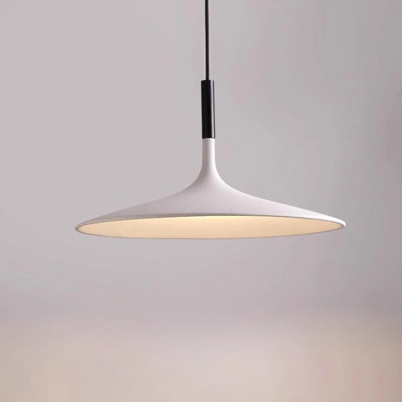 

Industrial style restaurant bar chandelier, designer ultra-thin minimalist flying saucer light