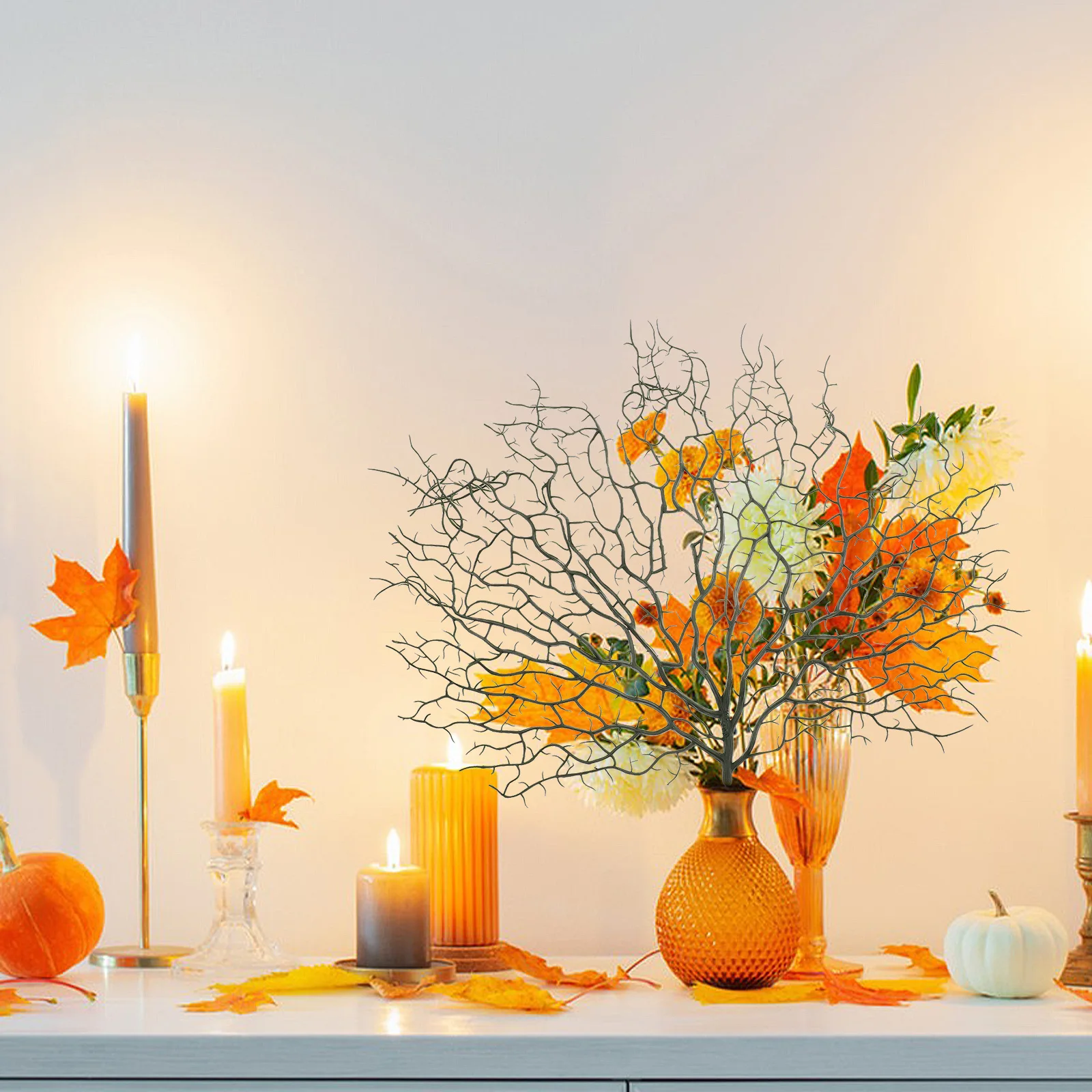 

2Pcs Simulation Coral Branches High Realism Decorative Aquarium Landscapes Fish Tank Ornaments Stylish Dark Green Home Wedding