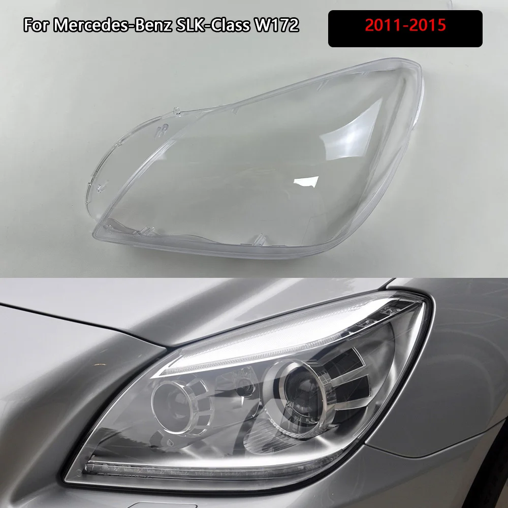 

For Mercedes-Benz SLK-Class W172 2011-2015 Front Headlight Cover Transparent Shade Lampshade Headlamp Shell Lens Plexiglass