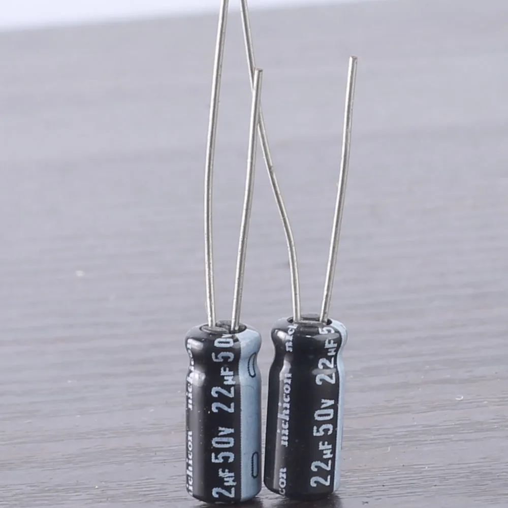 

50pcs Nichicon HE 22mfd 50v 22uf 5x11mm electrolytic Capacitor 105C