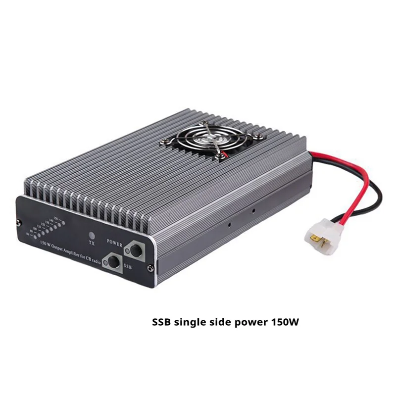 AS95-SSB Single-Side Power Device CB Shortwave Amplifier High Power Full Mode 150W 3KM-5KM Range Grey