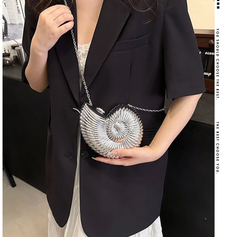 حقيبة عشاء نسائية من نوع Conch، حقيبة كتف ساعي البريد، حقيبة عصرية، شعبية ومتعددة الاستخدامات #5