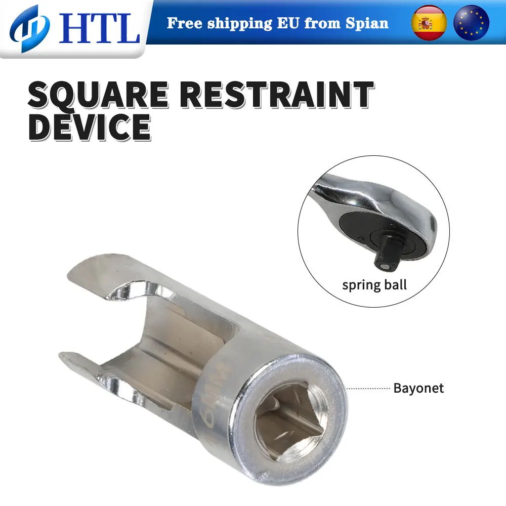 14-teiliges 5-Punkt-Flanschmutter-Steckschlüssel-Set 3/8" 1/2" Antrieb 8-22mm Kraftstoffleitung Injektor-Schlüssel für Temperatursensor Auto-Reparaturwerkzeug – Detail 2