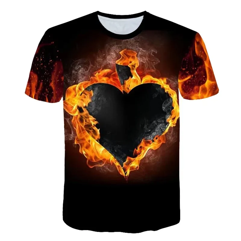 Fashion Football Flame 3D Print Children T-Shirt Soccer Boy Girl Shirt Casual Tees Teen Tops Kids Clothes Funny Sport Streetwear
