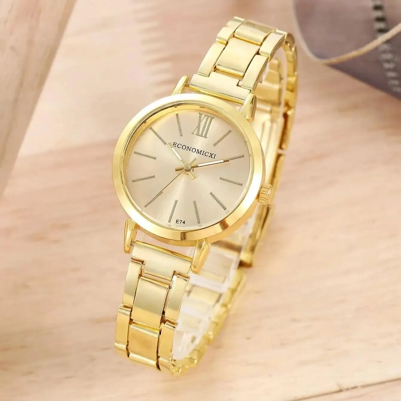 Roman Scale Girls' Steel Band Children's Student Watch Bracelet