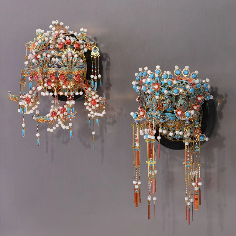 3D Metal Model Kits Phoenix Coronet Model Kit Magnet Fridge DIY Hand Assembled Jigsaw Handcraft Art Gift for Home Decoration