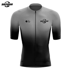NEW SANDAR Cycling Jersey 6 Colour Cycling Racing Tops Short Sleeve Bike Jersey Road Cycling Shirts Summer Bicycle Jerseys
