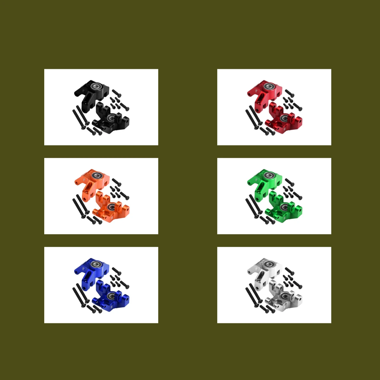 

GPM 7075 Alloy Front Spindle Set For LOSI 1/8 LMT Solid Axle Monster Truck LOS244004