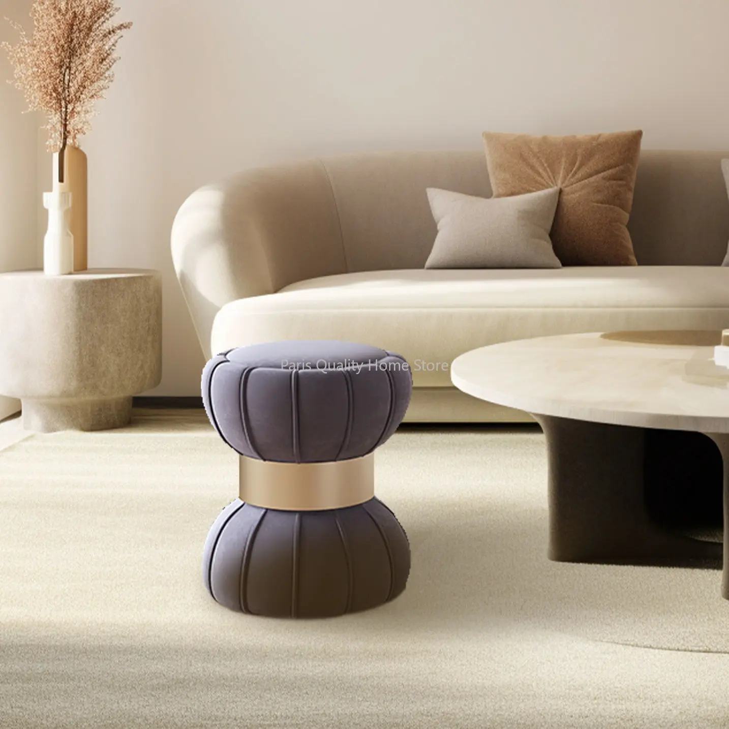 

Light Luxury Home Dressing Stool Network Red Advanced Nail Chair Girls Bedroom Makeup Chair Simple Modern Living Room Stool