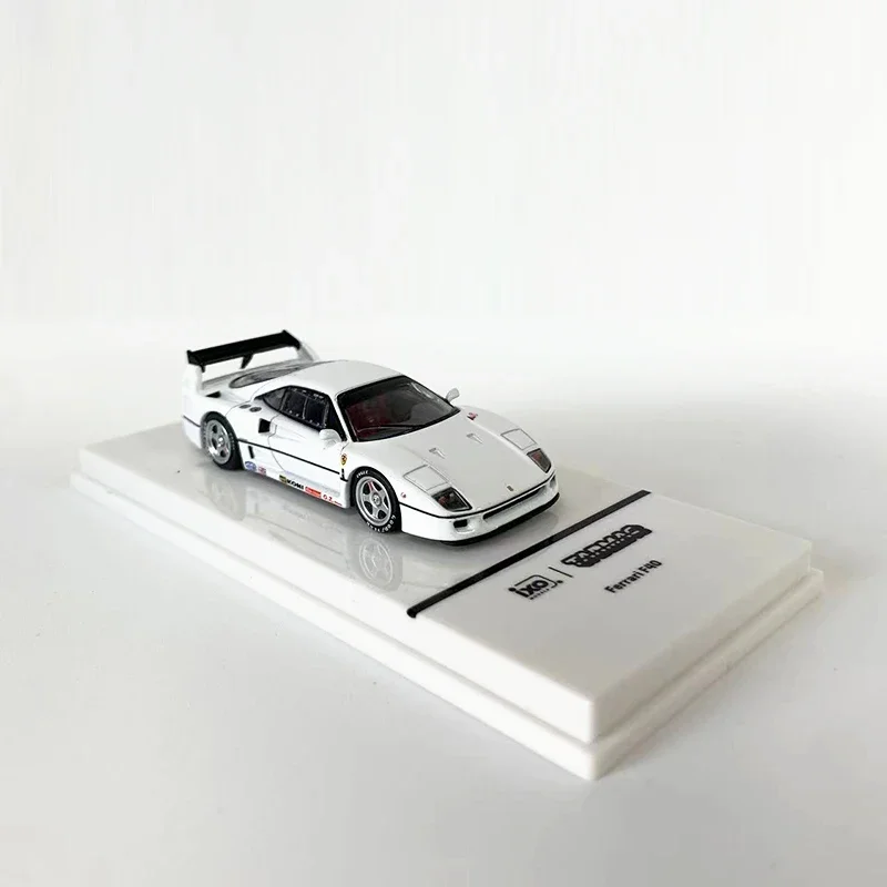 Tarmac Works 1:64 Alloy Model Car F40 Lightweight Die-Cast Sport Vehicle -White