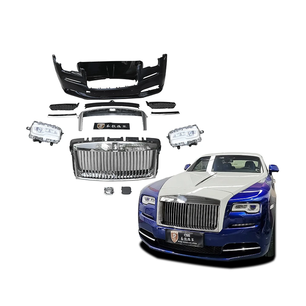 for Rolls-Royce Wraith Car Modification 1st Upgrade new 2 Generations Car Headlight Front Bumper Grids Automobile Repacking Kits