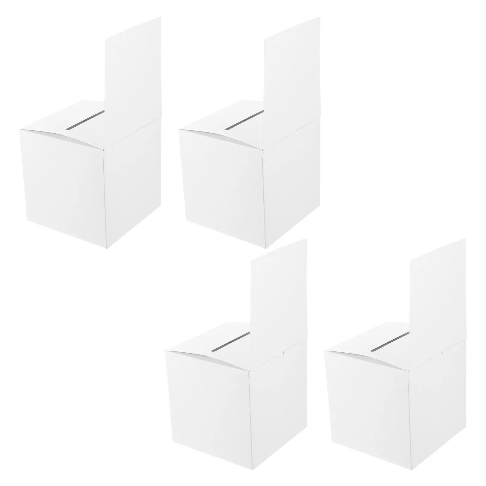 4Pcs Safe Smooth Paper Raffle Box Box Collection For Graduation Party New Year Party Office Voting Annual Meeting