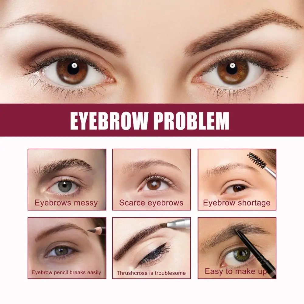 Eyebrow Tint with Brush Brow Sculpt Lift Eye Makeup Eyebrow Mascara Set Eyebrow Powder Cream Wild Eyebrow Brush Eye Brows Gel