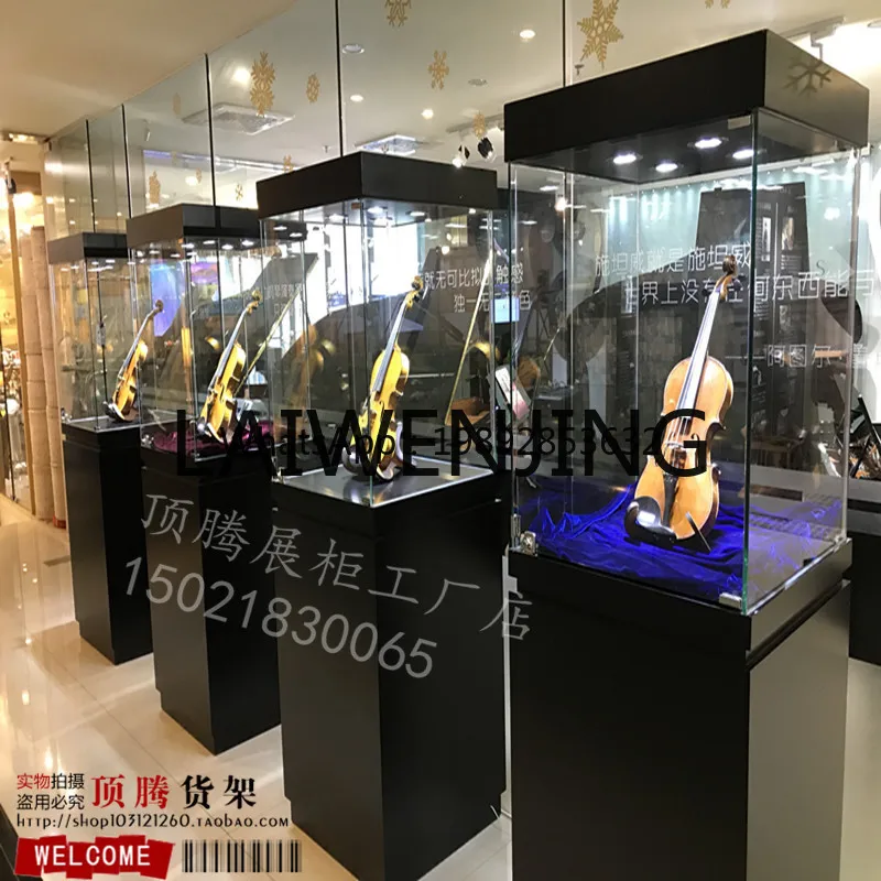 

GZ8 Museum Wooden Baking Paint for Metal Jade Antique Display Cabinet