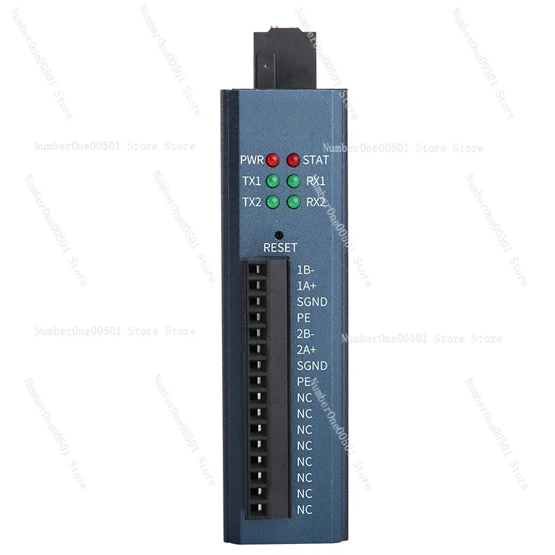 RTU/ASCII to TCP communication protocol converter 2 channels RS485 serial port leader/follower optional