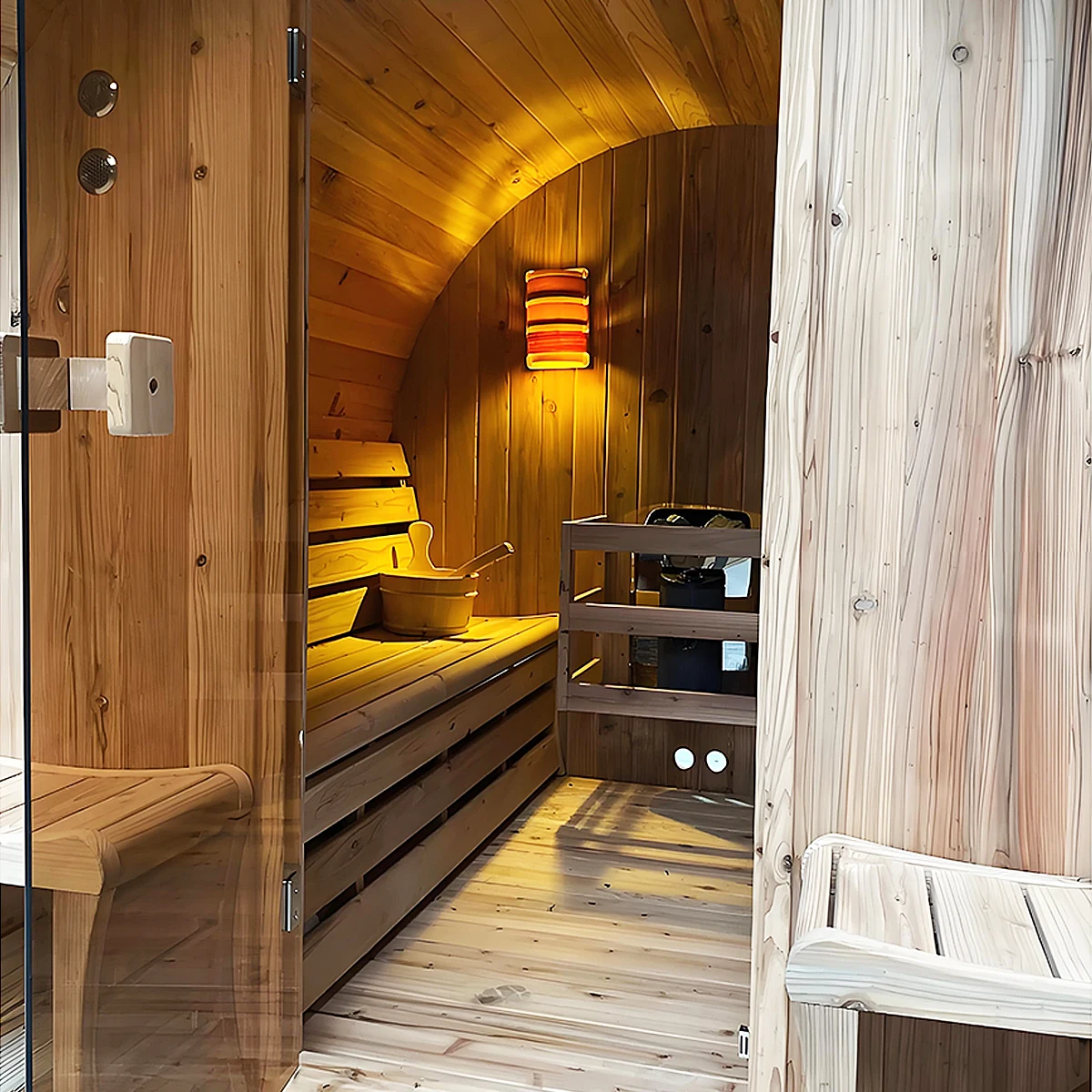 Multifunctional Sauna Para Casa Sauna 8kw Outdoor Sauna Proof Speaker Room For Home Use
