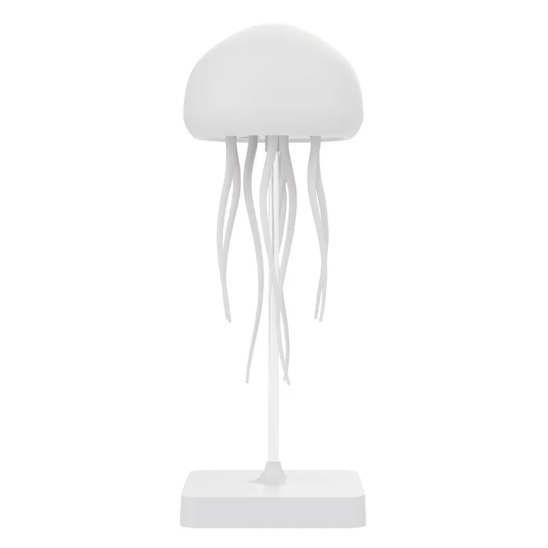 A02M-Cute Rotating Jellyfish LED Nihgt Night Light Hanging Bedside Lamp Gradient Voice Control RGB Table Lamps Room Decor