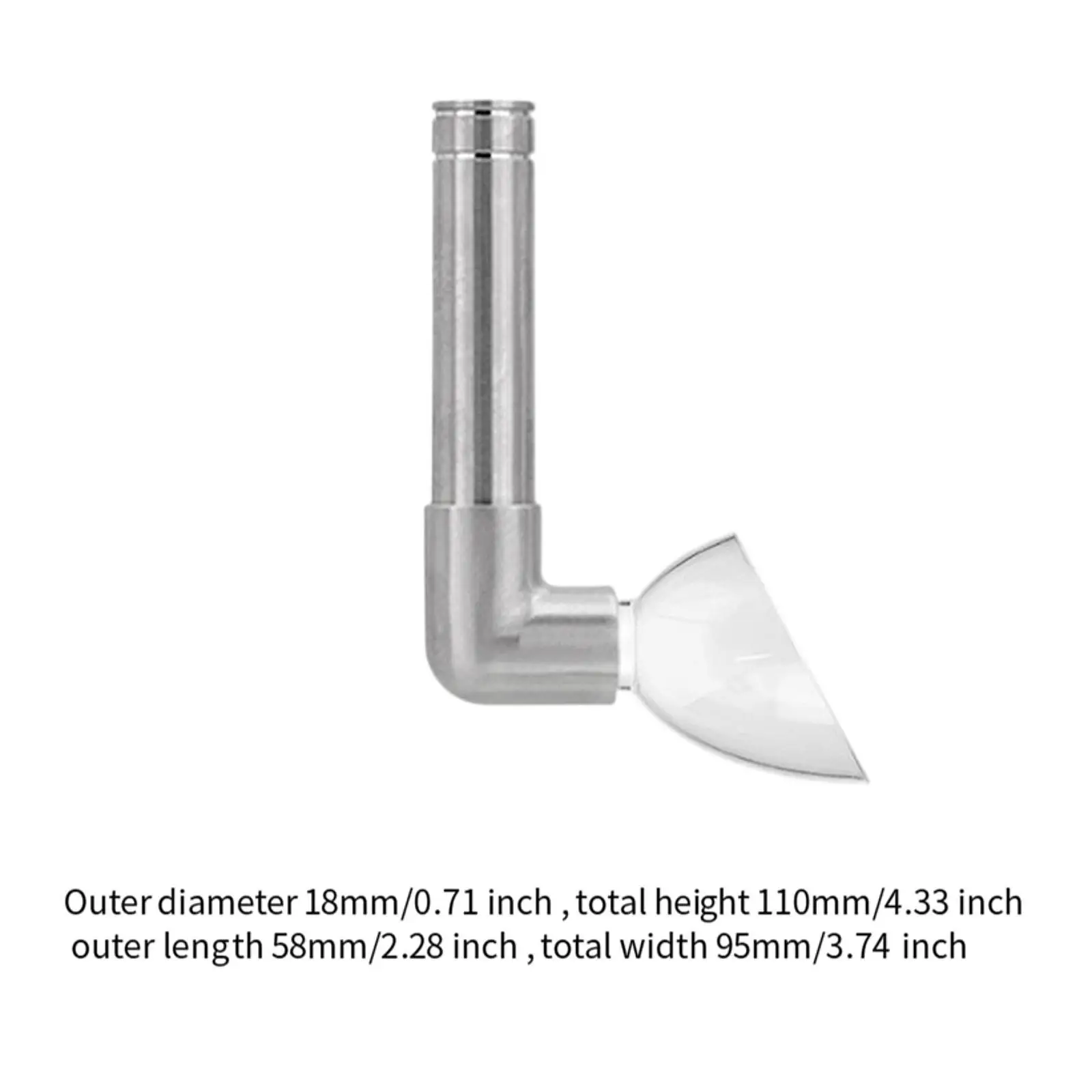 Fishes Tank Outlet Pipe Water Filtration Equipment Space Saving Easy to Install