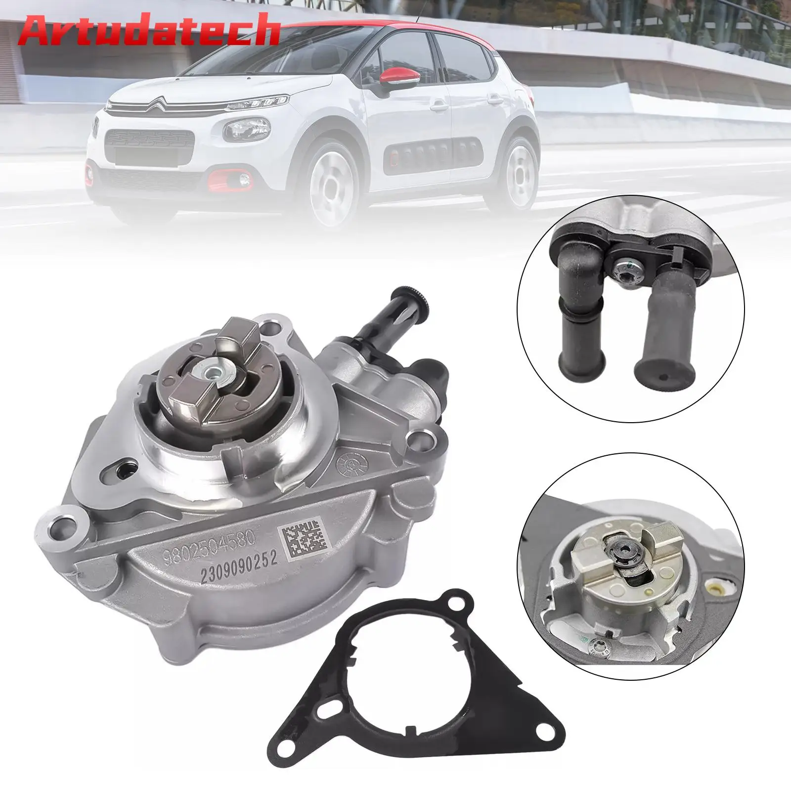 

Тормозной вакуумный насос Artudatech 9827166480 Для Peugeot 308 II Citroen C3 C4 DS3 DS4 1.2 THP автомобильные аксессуары