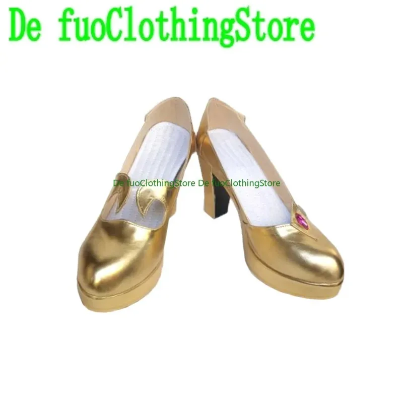 Defuo Genshin Impact Mona Laarzen Cosplay Schoenen Spel Anime Spel Rollenspel Halloween Party Props Schoenen Laarzen