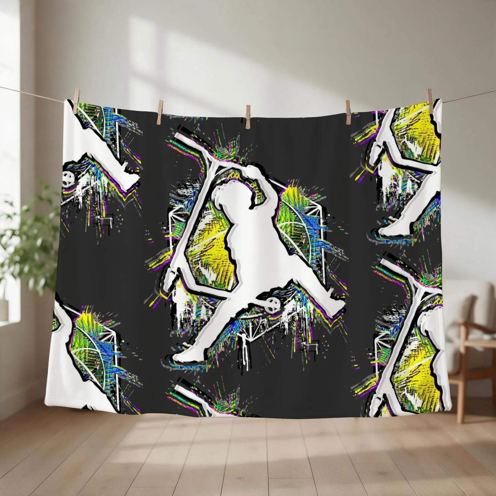 Colorful Scooter - Stuntscooter - Kick Stunt Scooter V2 Throw Blanket couch cozy soft plush fuzzy picnic outdoor blanket