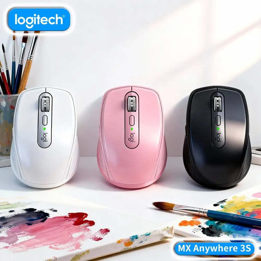 

Durable MX Anywhere 3S Mouse - 8K DPI Darkfield, 70-Day Battery, Silent Click Tech, Ideal for Pet Store Office Shelf Prep