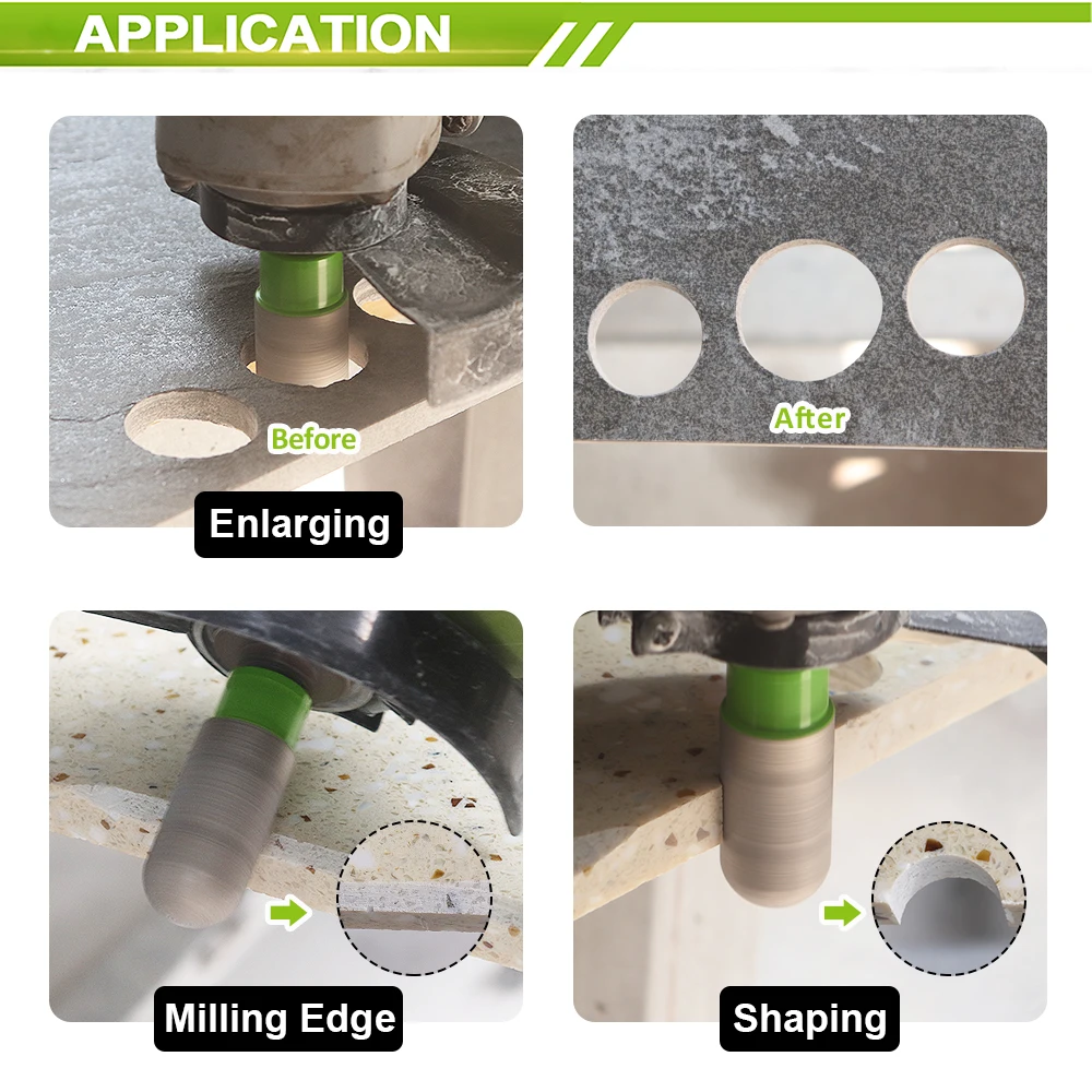 Imagem -04 - Fachlich-diamond Milling Bits Grinder Granito Finger Bits Polishing Hole Saw Telha Cerâmica Alvenaria Mármore 10 mm 15 mm 20 mm 25 mm 30 mm 35 Milímetros 1pc