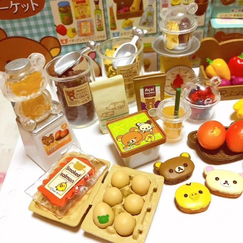 레멘트 미니어처 씬 레이지 베어 내추럴 마켓 슈퍼마켓 블라인드 박스 데스크탑 장식품 수집용 피규어 장난감 및 취미