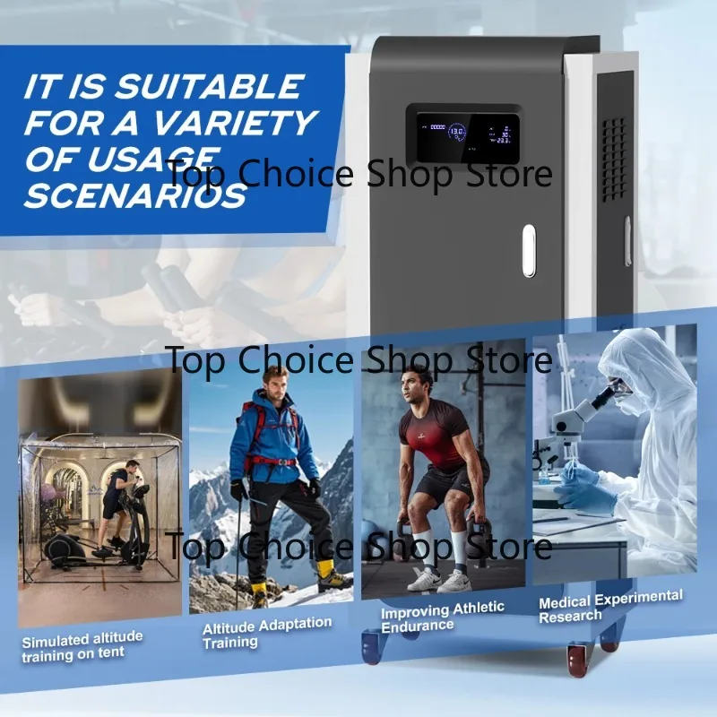 Fitness Equipment Altitude Generator with Breathing Mask Tube Connector Buffer Expansion Bag
