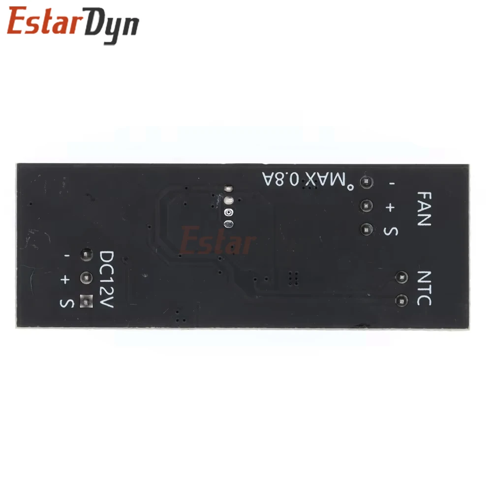 Estardyn 12V PWM Fan Controller 3/4 Pin CPU Cooler Speed Governor, Auto Temp Control for PC Computer Case & Server Fans