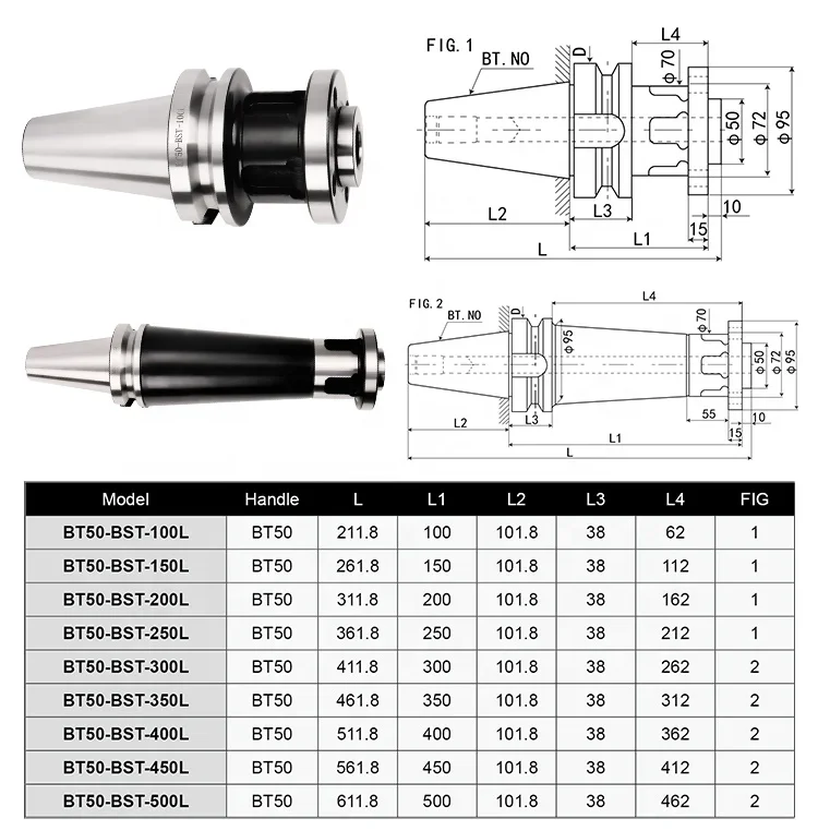 CNC Tool Holder Machine Accessory BT40 BT50-BST boring tool holder