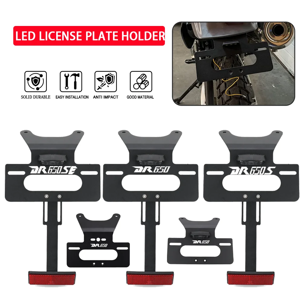 

For Suzuki DR650 DR650S DR650SE Motorcycle License Plate Bracket Holder DR 650 S SE 1996-2019 2020 2021 2022 2023 2024 2025 2026