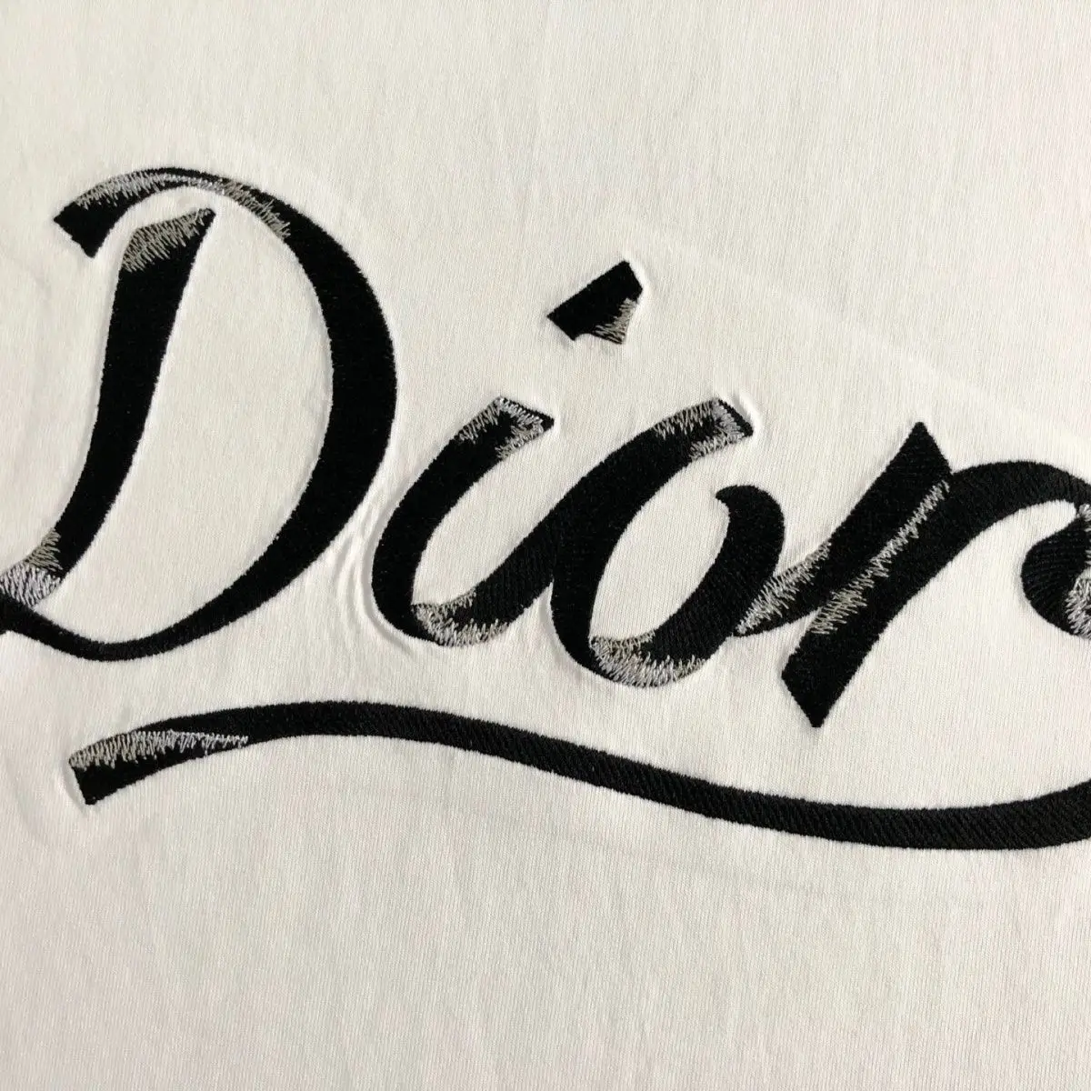 

2025 Spring Summer Di Embroidered Letter Cotton Casual Men's and Women's Printed Short Sleeve T-Shirt