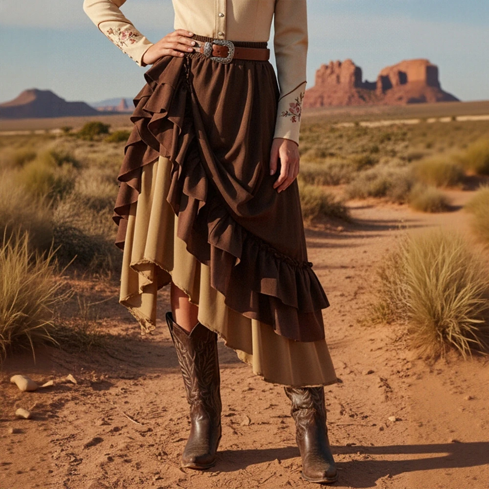 ربيع الخريف ألف خط ميدي تنورة عادية تناسب الخصر العادي نمط تنوعا تنورة المرأة العصرية