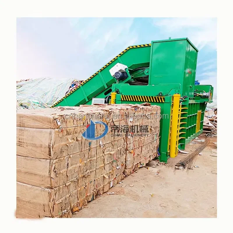 Recycling Machine 2026 Latest Cocopeat Rice Husk 1 Ton to 10 Tons Aluminum Can Clothes Plastic Pet Bottles Cardboard Press