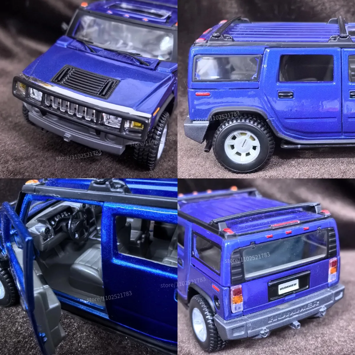 محدودة Bburago 1:27 مقياس 2003 Hummner H2 SUV نموذج سيارة ، مركبة فاخرة مصغرة طبق الاصل الشكل طفل هدية عيد الميلاد لعبة #5