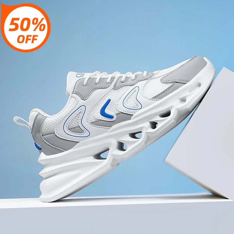 

Men Shoes 2026 Casual Walk Air Cushion Marathon Breathable Lightweight Women's Comfortable Athletic Nonskid Sneakers