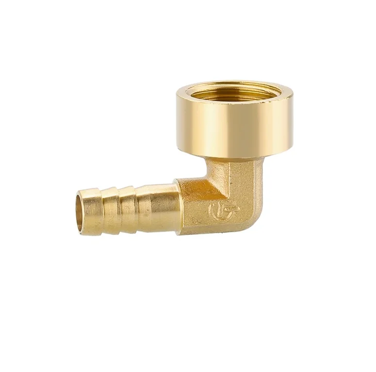 Brass Hose Pipe Fitting Elbow 8mm 10mm 12mm 14mm 16mm Barb Tail 1/4