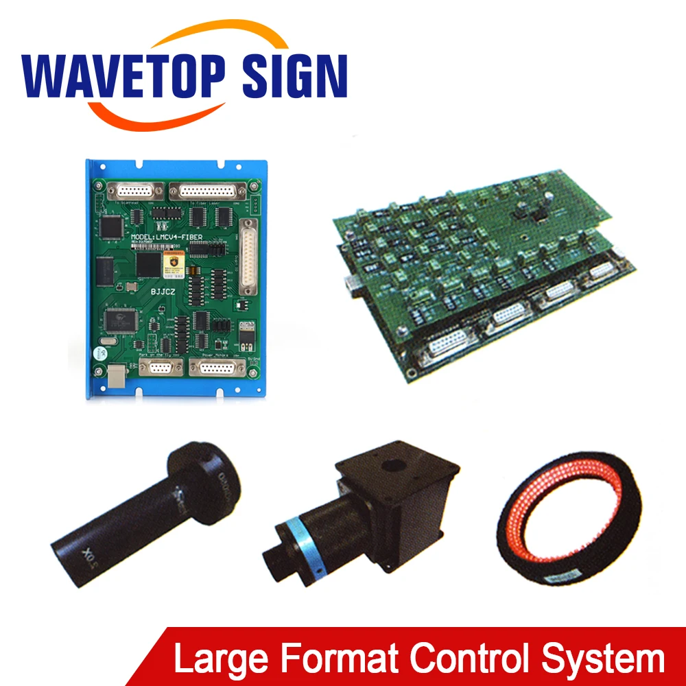 WaveTopSign JCZ Large Format Laser Marking Control System + Camera+Moving Controller Support Fiber Co2 355nm 532nm Laser Source