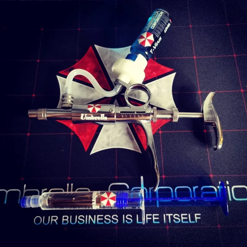 

Spot Stock Resievil ручной работы Т-вирус и G-вирус шприц образец пробирки модель реквизит фигурка игрушка Коллекционная