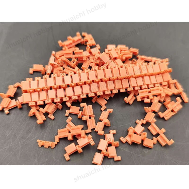 1Set 1/35 Scale Movable Track Links for T-80 T-80U T-90 T-90M Main Battle Tank Model Universal Resin Tracks with Glue-Free Pins