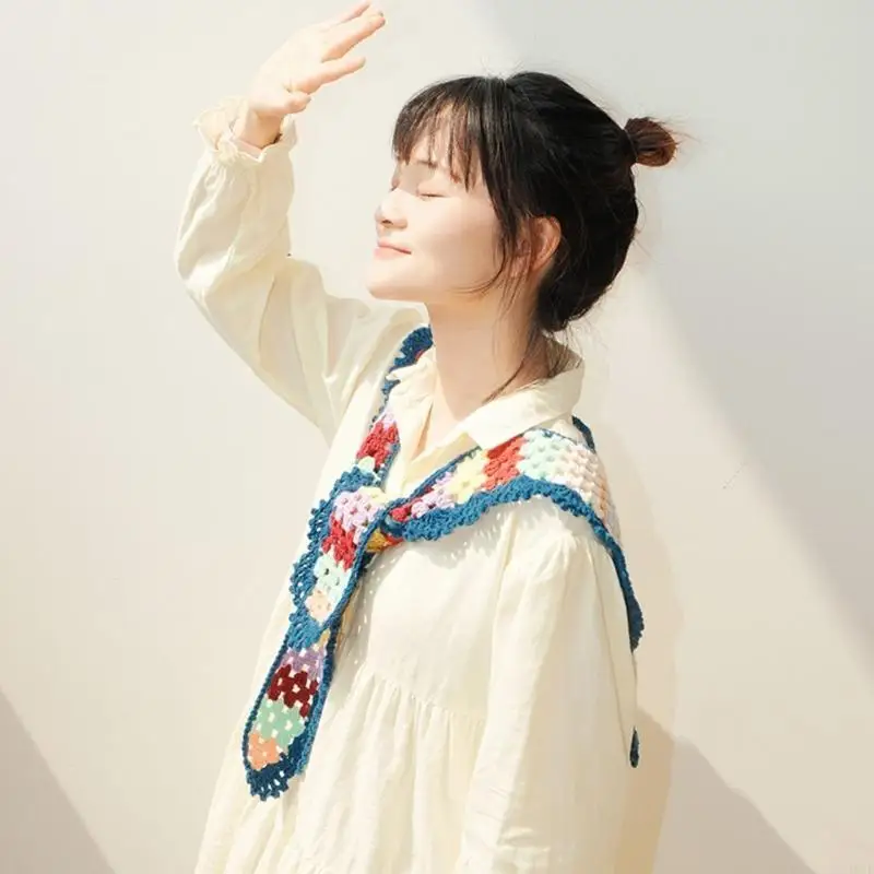 Topi Rajut Bunga Topi Rajut Selendang untuk Wanita Topi Bordir Musim Panas Topi Nelayan Bunga Kerai untuk untuk