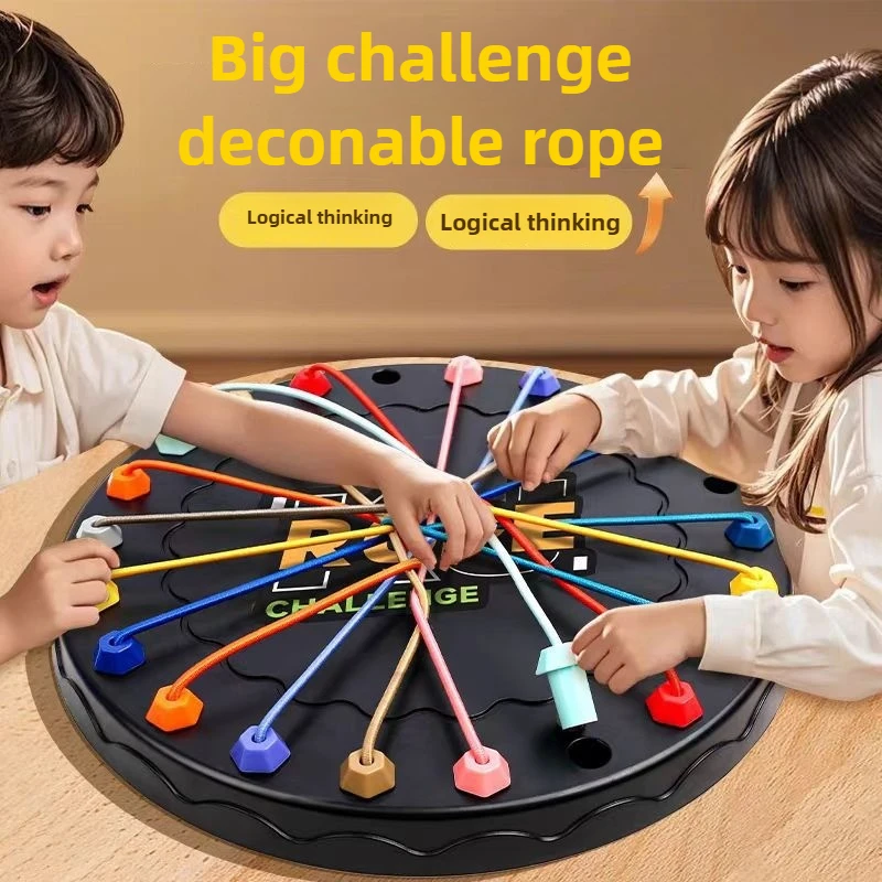

Настольная игра Untangle Challenge, игрушка для детского интеллектуального развития и тренировки логического мышления, подарок для детей