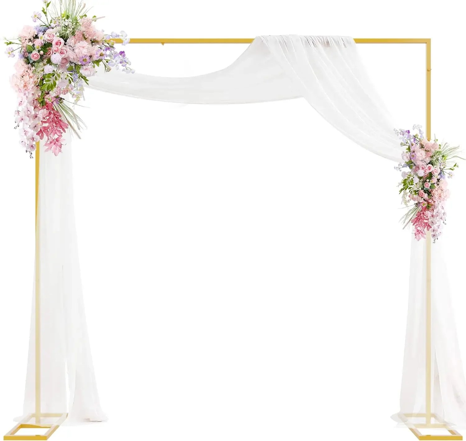 

Metal Square Balloon Arch Frame Wedding Backdrop Arch Stand for Birthday Party Anniversary Valentine Wedding Ceremony Decoration