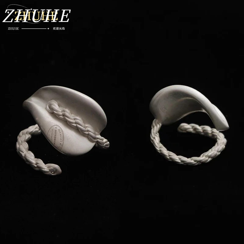

ZHUHE The Rope-wrapped Ring In A Retro Style Is A Perfect Jewelry Accessory For Men And Women As A Party Gift